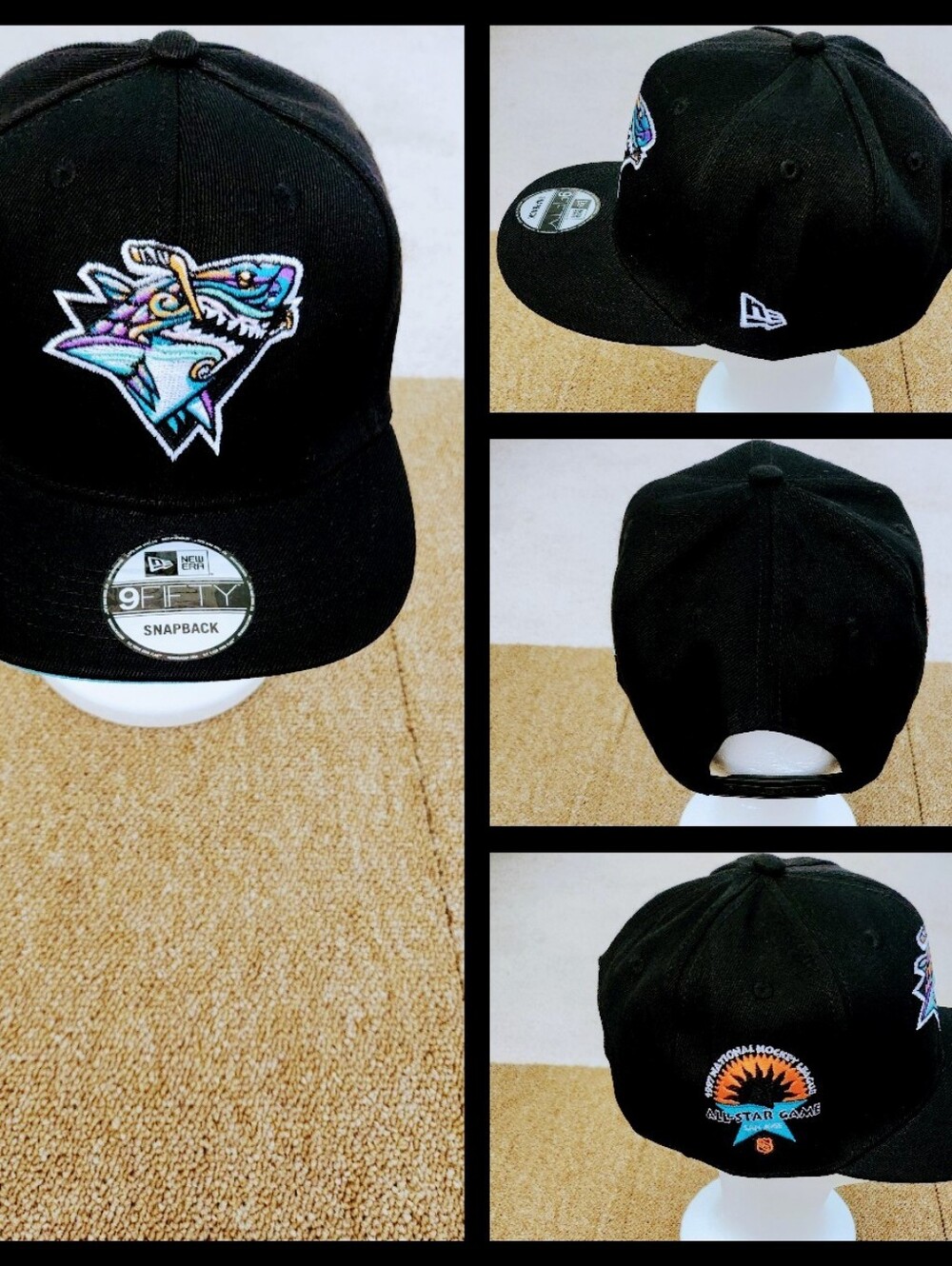 SAN JOSE SHARKS NHL HOCKEY SNAPBACK HAT.
